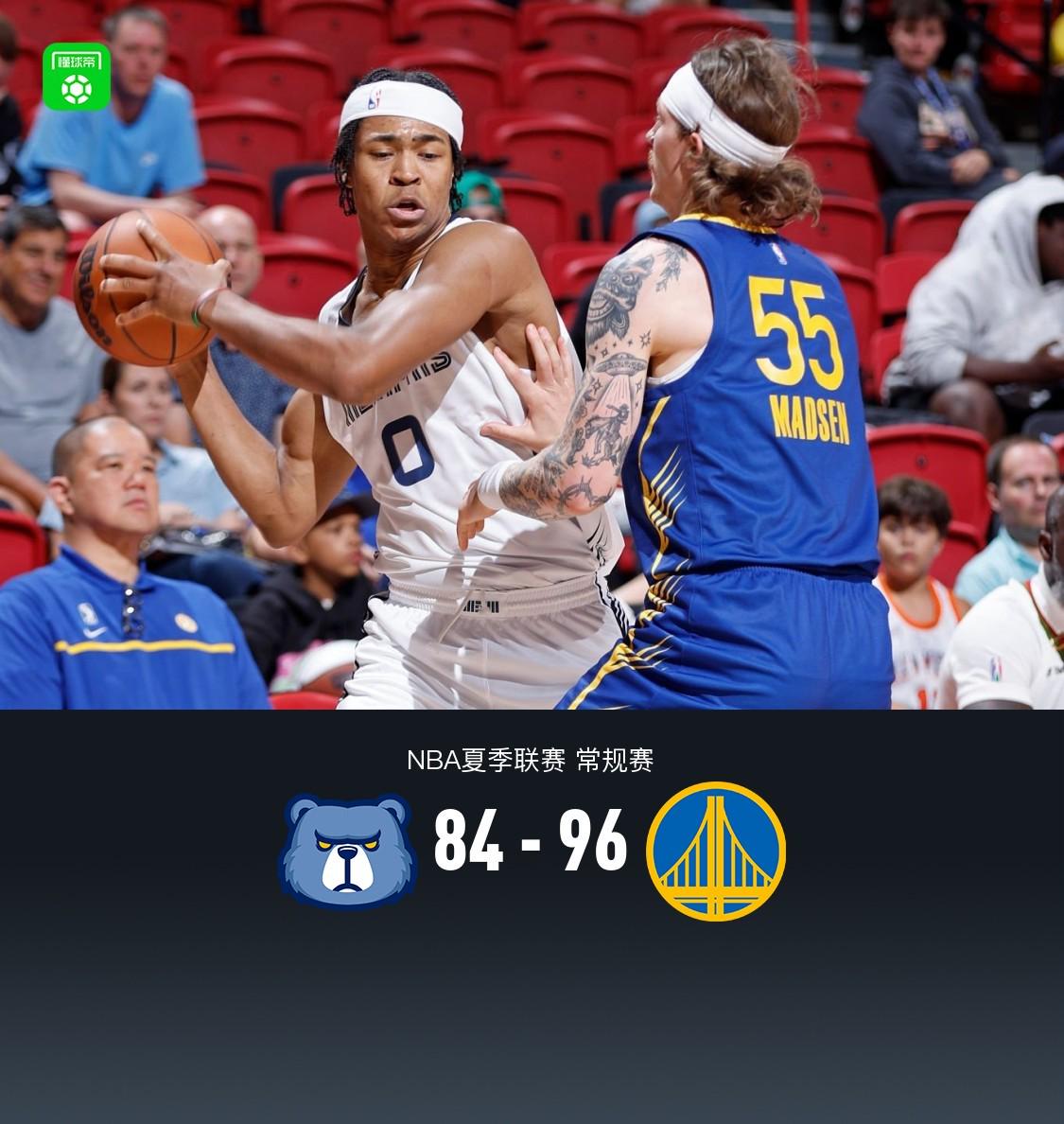 勇士勝灰熊96-84，杰克森-羅14分，斯賓塞23分。