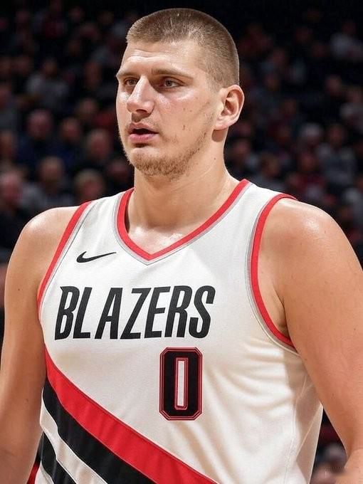 美媒約基奇穿開拓者球衣照，楊瀚森夏聯(lián)感受如見