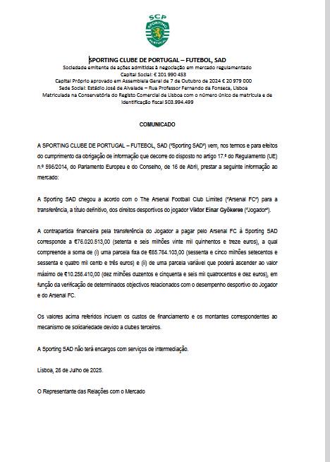 葡體官方：哲凱賴什轉會費6576.4萬歐+浮動1025.6萬歐