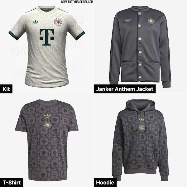 拜仁新季球衣曝光，米白墨綠邊紋優(yōu)雅亮相