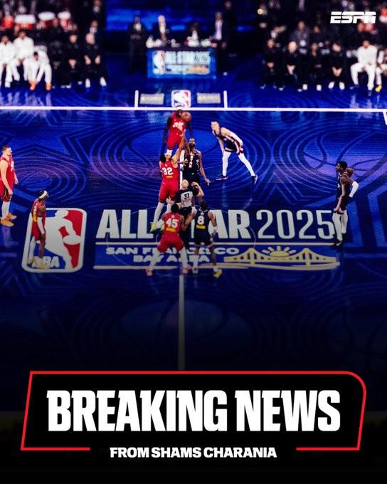 Shams：新季NBA全明星或用循環(huán)賽制，2美隊(duì)+1世界隊(duì)